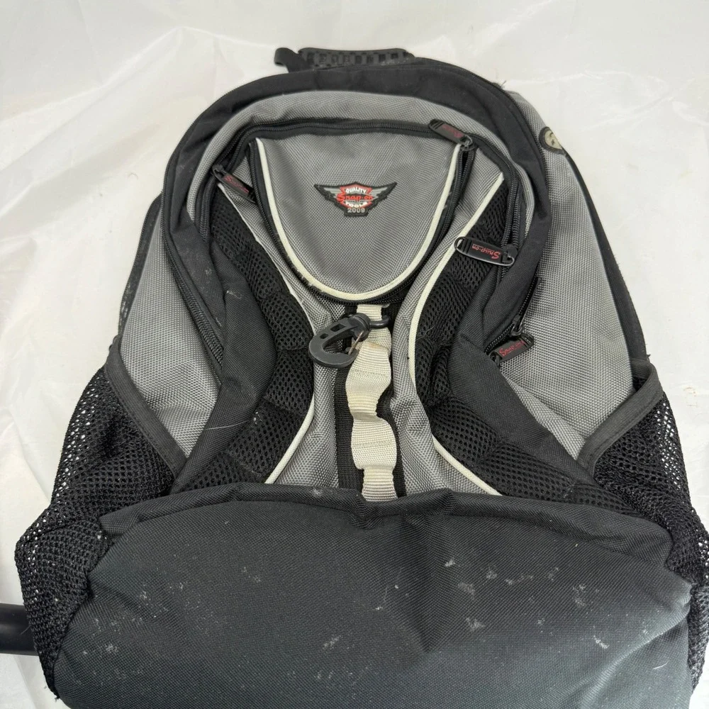 Snap-on Tools 2009 Commemorative Backpack Black Grey Padded Laptop Bag Utility